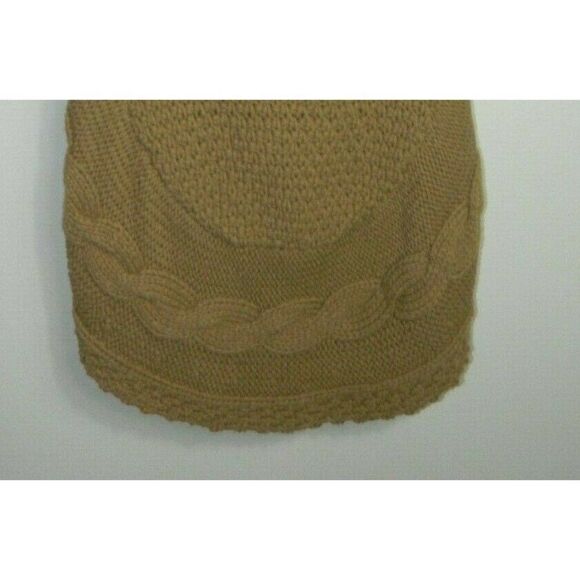 Bebe Sweater Cardigan Beige Brown Chunky Knit Size Medium - Picture 4 of 7